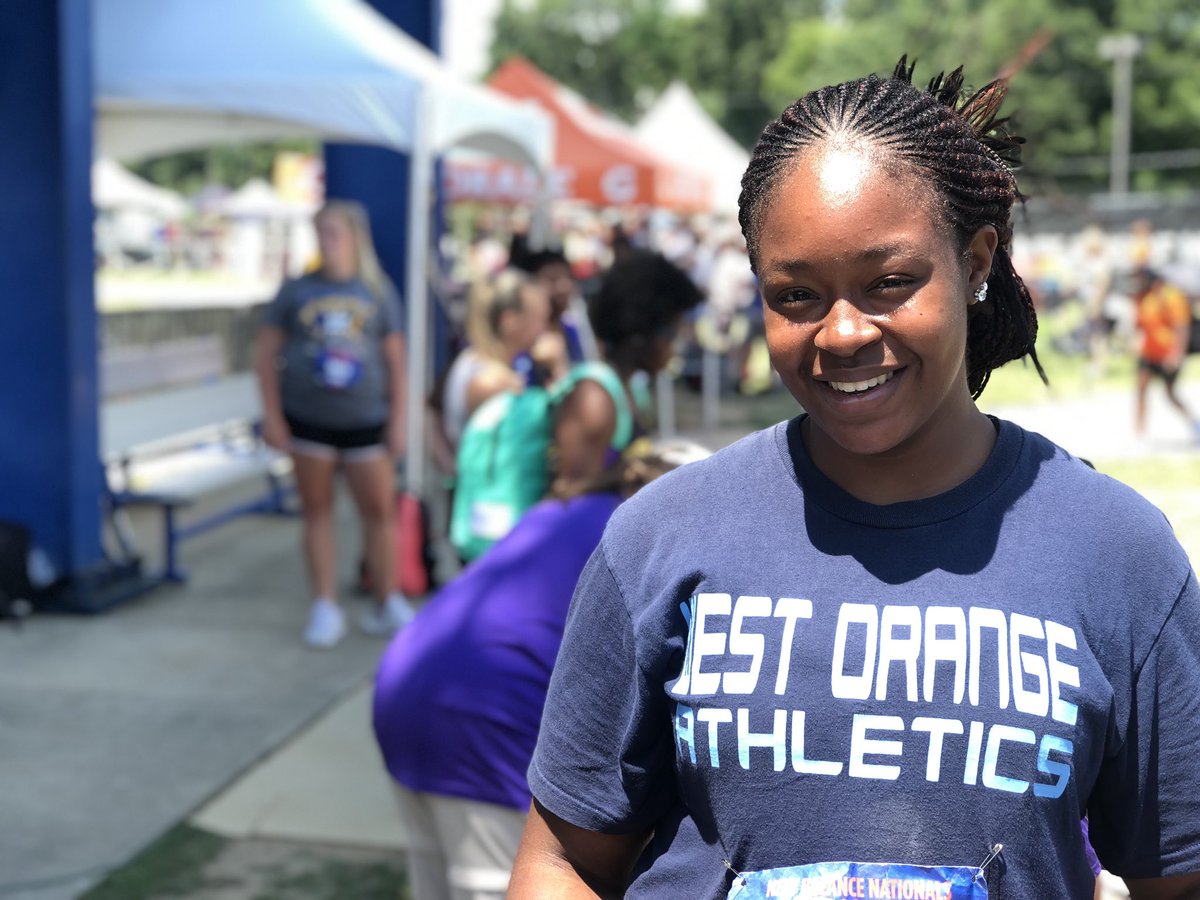WOHSXCTF's tweet photo. Denae Hill finishes 8th in the #EmergingElite #ShotPut finals. #NBNationals Way to compete! #WOThrows💪🏽 https://t.co/s2gXVtnoxM