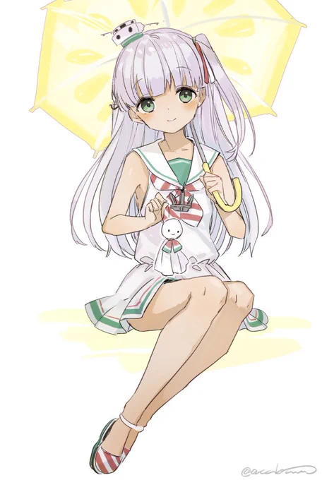 てるてる坊主とマエストラーレ  +20
#艦これ版深夜の真剣お絵描き60分一本勝負
#艦これ版真剣お絵描き60分一本勝負_20190616 