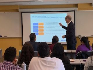 UNHAnalytics's tweet image. Thank you John McInally, Partner and Senior Solution Architect, for speaking with our graduate students on Analytics at Philips Healthcare. #bigdata #UNHanalytics #datascience