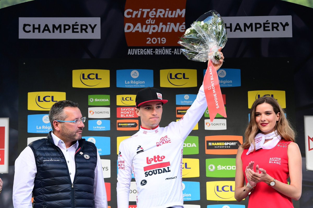 Thanks to the team for a whole week of support. This one’s for you guys! 💪 #Proud #Dauphine