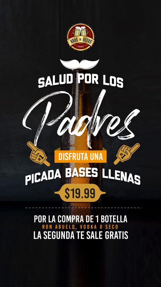 #FelizDiaDelPadre #brosanbeerspty les deseamos lo mejor en sus día, Hoy abrimos!
