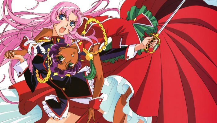 Utena and Anthy from revolutionary girl uthena are bisexual. A must to watch classic.