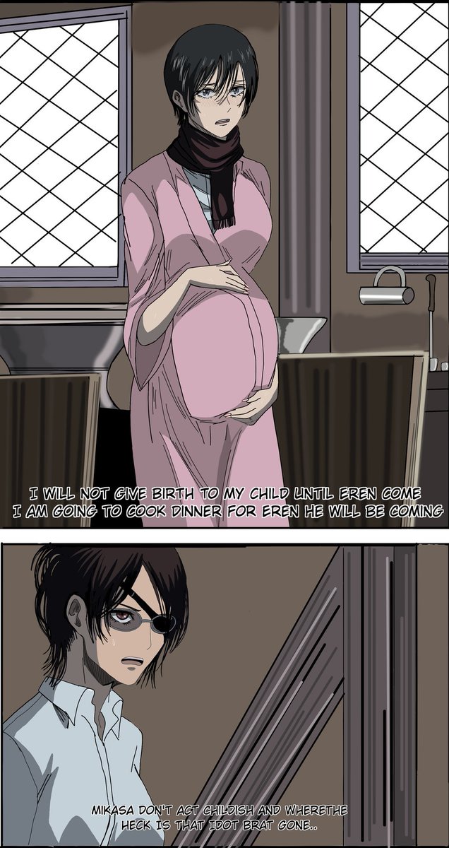 #Mikasa pregnant doujin part 1 Mikasa's baby is about to come out but ...