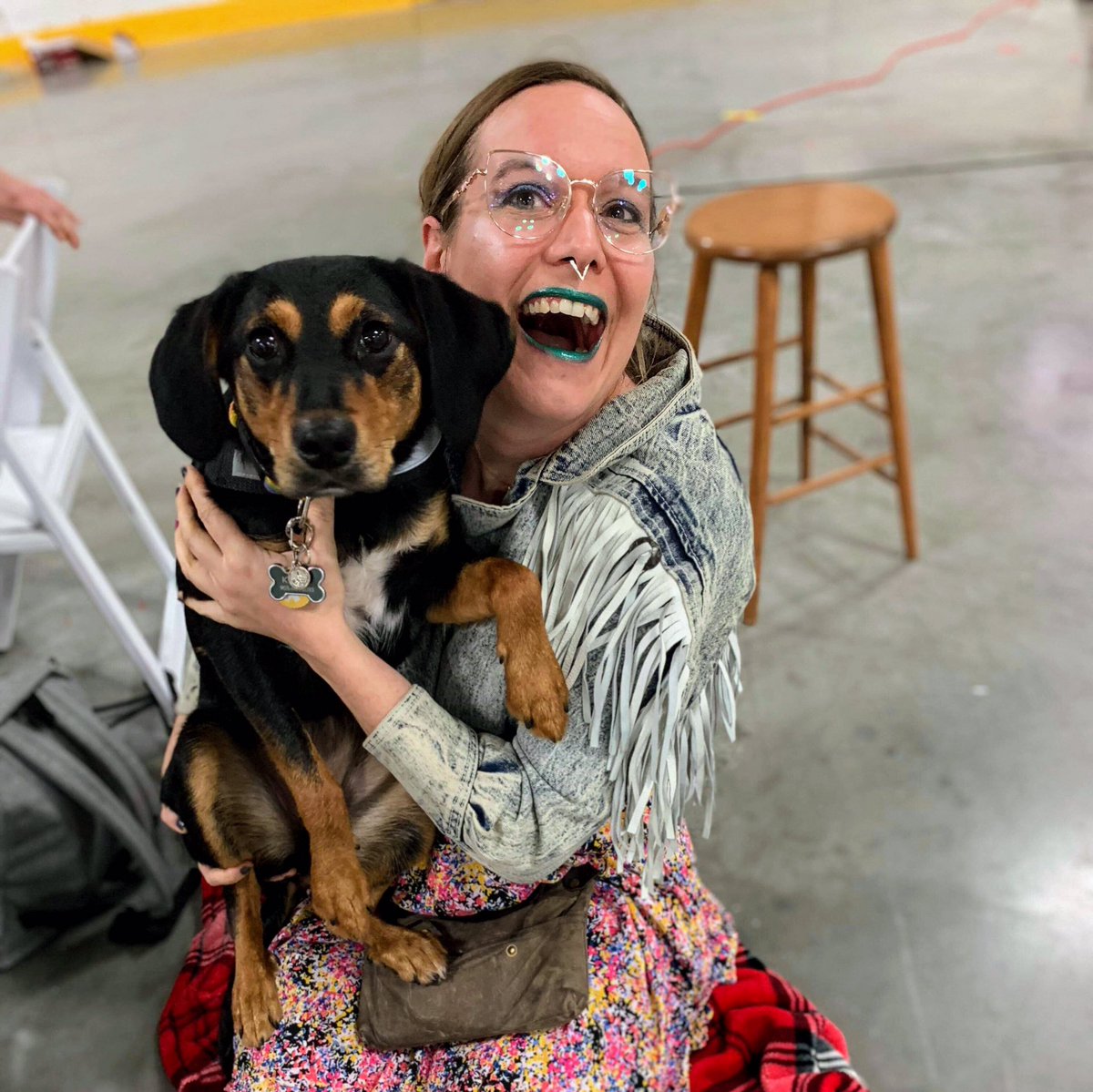 crickettwilder's tweet image. Must cuddle Raine at every single game. 

#DerbyTwitter #DogsOfDerby