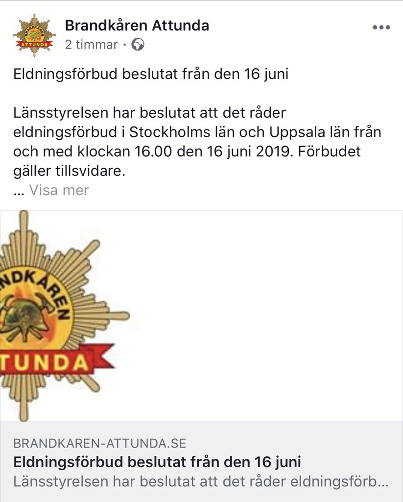 Krister Renaud On Twitter Eldningsforbud Rader I Stockholm Och Uppsala Lan