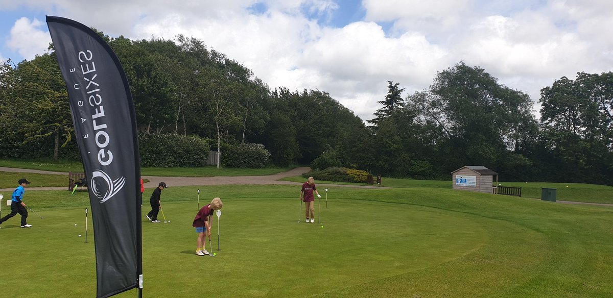 Oscar and Albie were representing @WragBarn in the #golfsixes competition @BroomeManor, this afternoon.