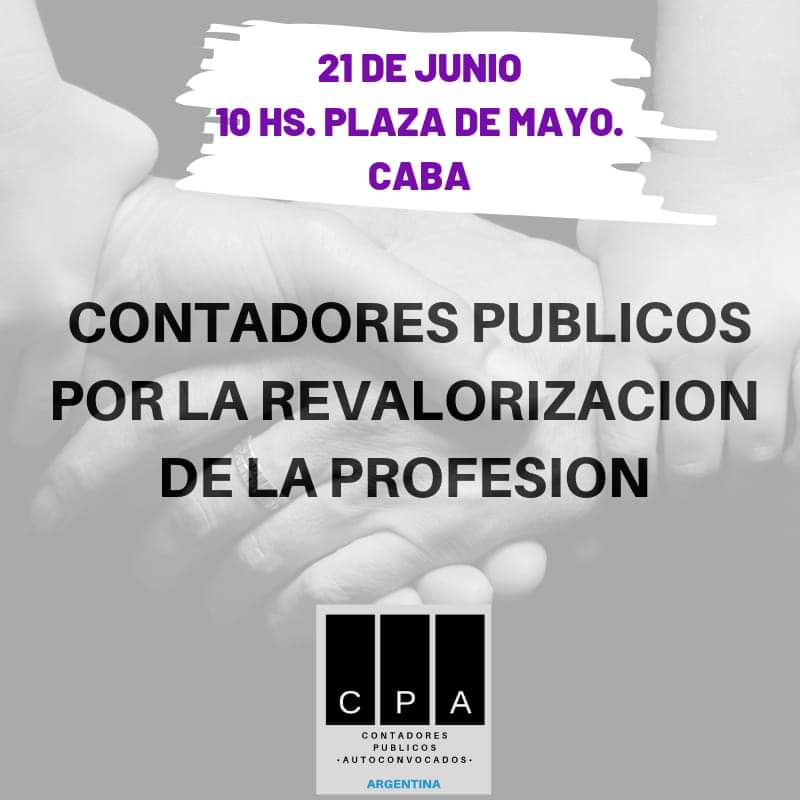 CarolinaCdra's tweet photo. Invitamos a todos los colegas que se sumen en esta concentración para la revalorizaron de nuestra profesión.#FeriaFiscal #Patrocinio #Jerarquizacion #ContadoresAutoconvocados @canal26noticias @telefenoticias @telenoche @C5N @cronica  @Intratables @AmericaTV @InfobaeAmerica https://t.co/Sr6eLGWTzp