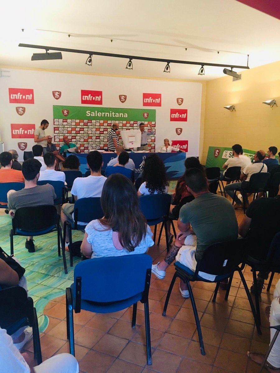 Napoli2019_ita's tweet photo. La squadra dei volontari di #Napoli2019 scende in campo! 
Oggi 2a giornata di formazione coordinata da @amesci1996 con i responsabili del comitato organizzatore e degli impianti. 
E’ possibile candidarsi per le sedi ancora disponibili su https://t.co/85zZQBndpH 

#TobeUnique https://t.co/flrw13Vntj