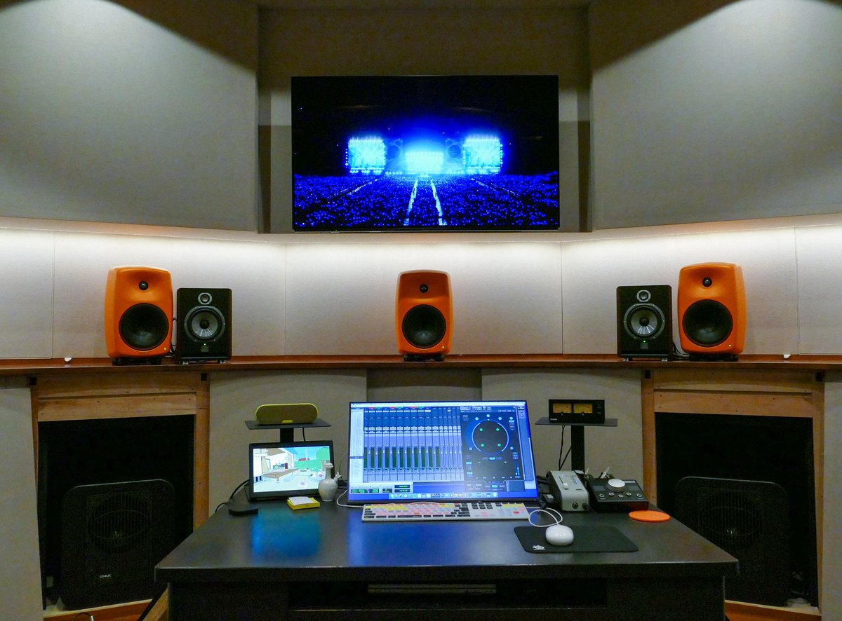 Genelec's tweet photo. #GenelecImmersive Genelec SAM monitors form the backbone of a new post-production facility at the Avex headquarters in Tokyo. “Using the presets in the #GLM3 software, it’s very easy to switch between formats”. Read more at https://t.co/eF3exOuYPi. Photos: @ProAVLCentral. https://t.co/WqPkqGHC9K