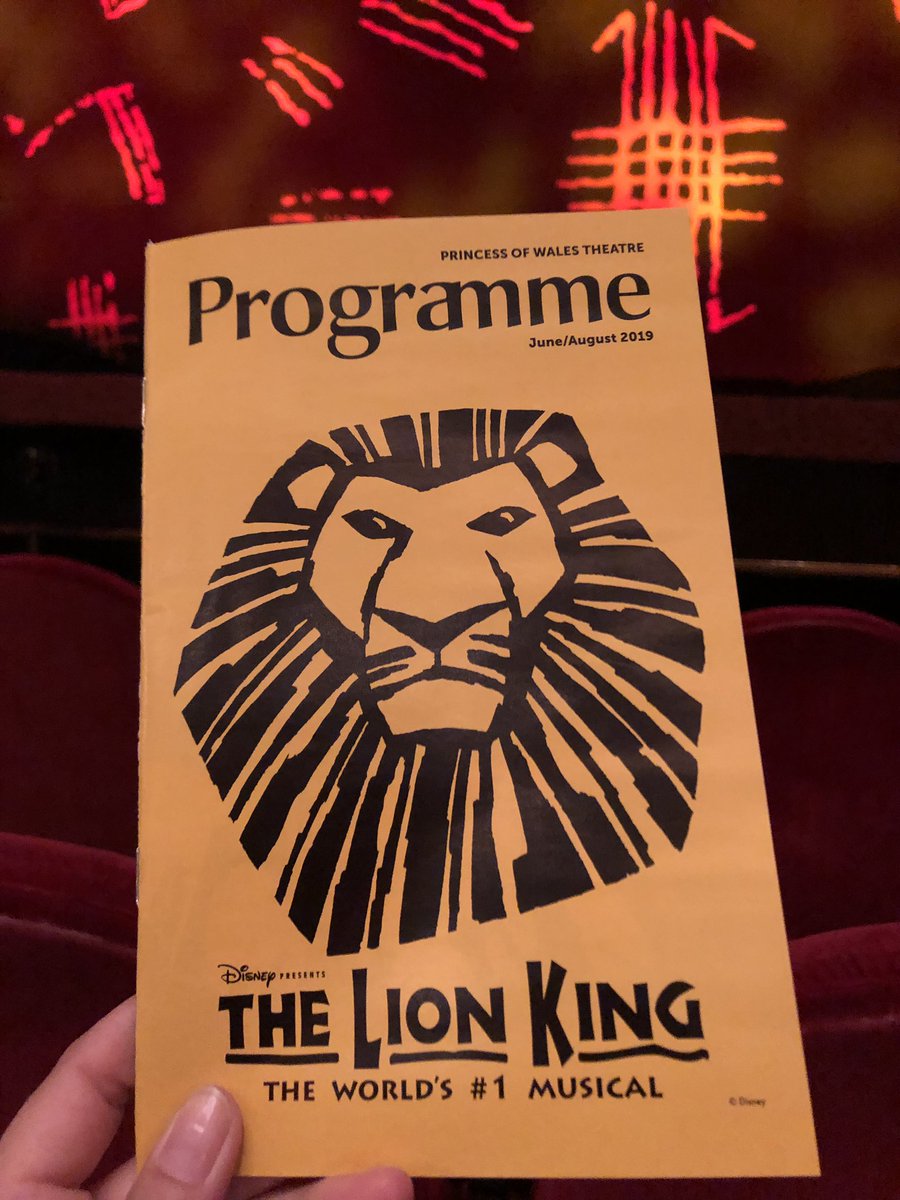 Very excited to see this again! #LionKing #princessofwalestheatre #toronto #bestmusical #hakunamatata #fathersdayfun