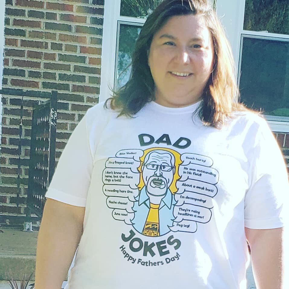 Today especially, we miss, love and celebrate Mike, who was an incredible Dad. Did you receive your Dad Jokes shirt in the mail? Let’s do #TShirtSelfie Sunday! Post yours below!