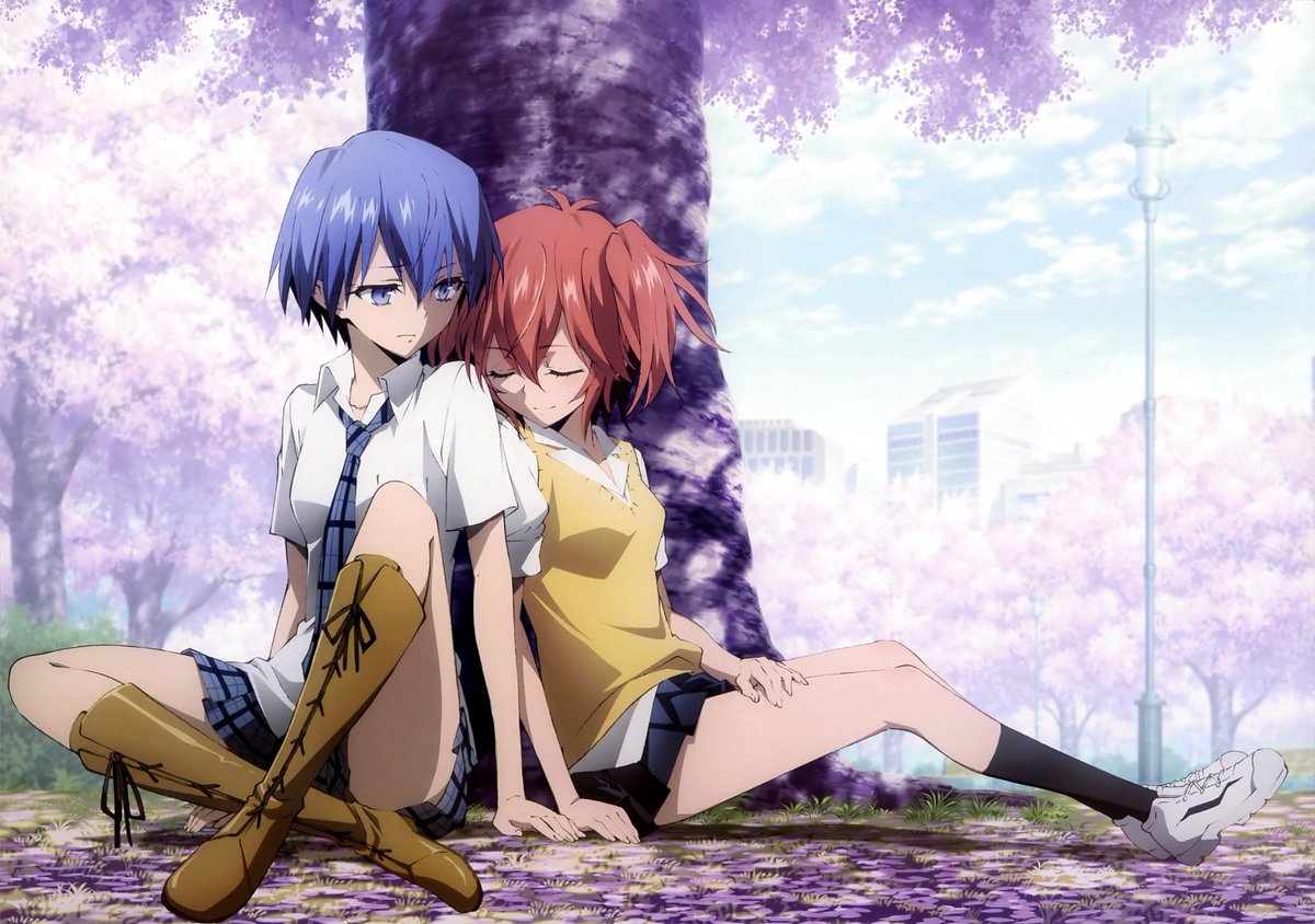 Haru Ichinose and Tokaku Azuma from Akuma no Riddle are lesbian and Eisuke Inukai is gay.