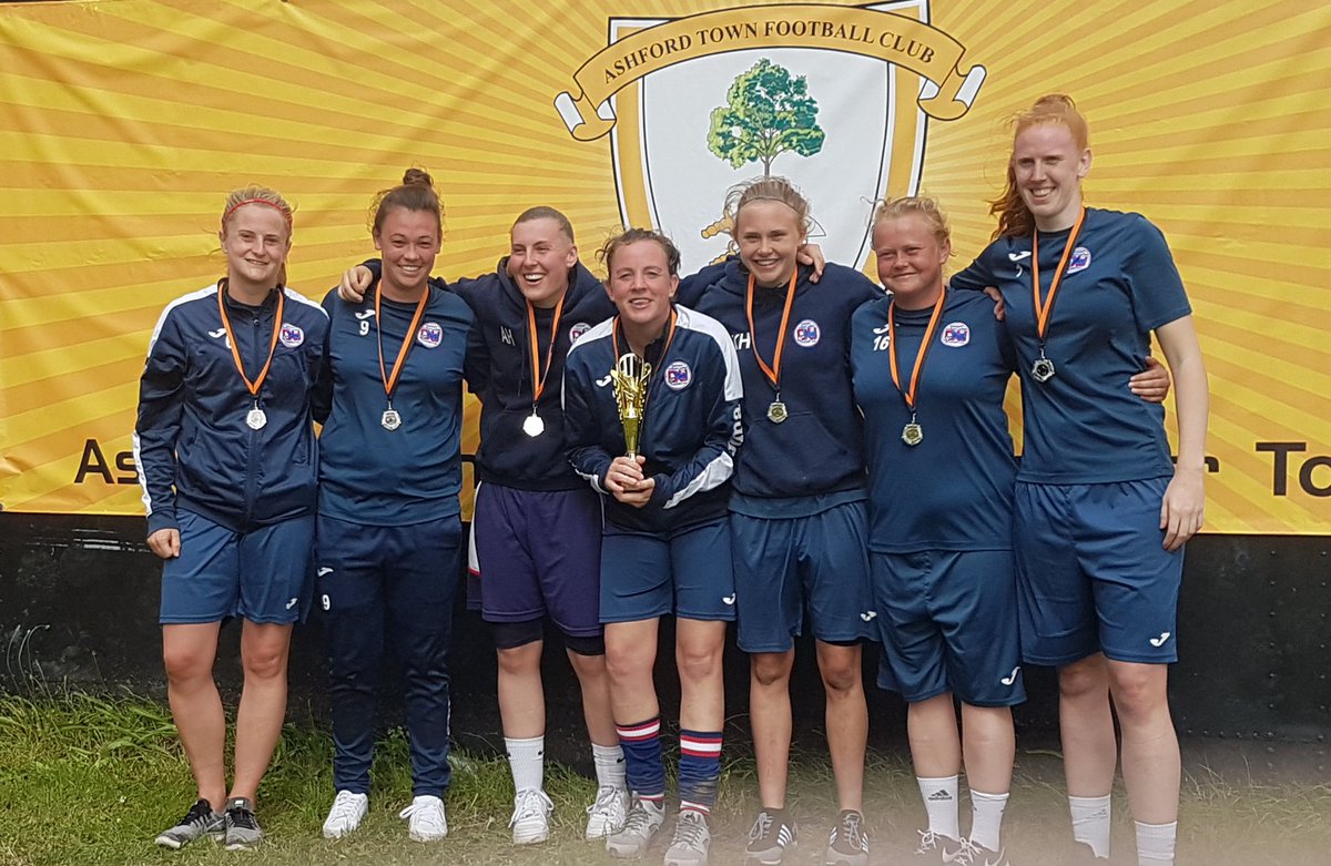 DenhamUnitedLFC's tweet photo. Well done to some of our Seniors Aka "The Vets " who won the Plate at the @AshfordMiddxLFC today.
Well done Ladies 👏👏 https://t.co/lLOH6n0kLq