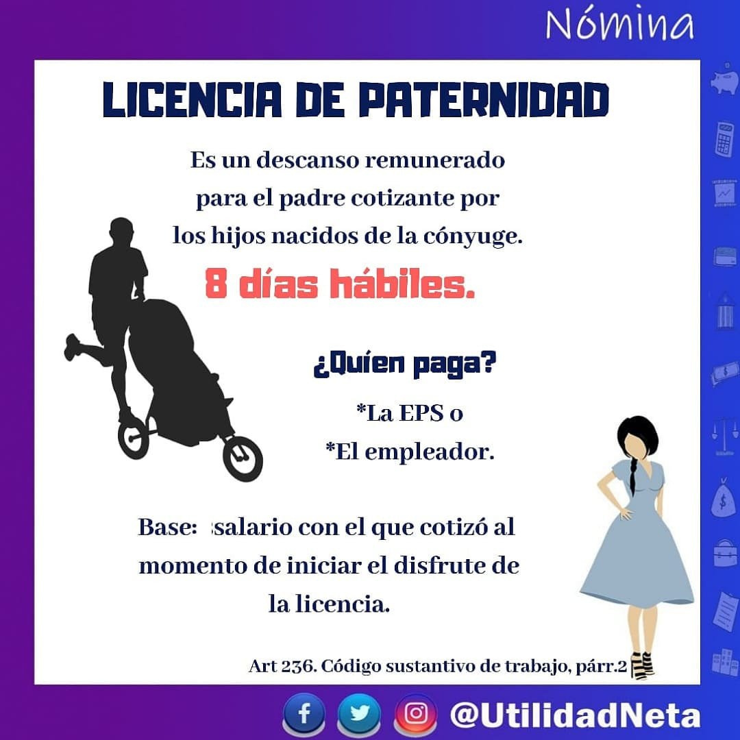 utilidadneta's tweet photo. El único #soporte válido para el otorgamiento de la #licencia #remunerada de #paternidad es el #Registro Civil de Nacimiento.
#colombia #padre #decanso #papa #padre #padredefamilia #papito #papas #derechospapa #licencia #felizdiapa #felicidades #felizdia https://t.co/YpQDz2hzkm