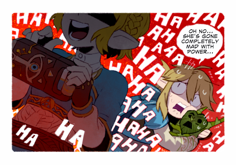 KanzakiYufei's tweet photo. I keep imagining Zelda's doing all that BS that people do in BOTW and it cracks me up. https://t.co/kDl15PX1bO