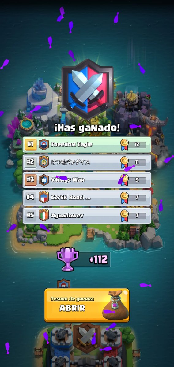 #Primertuit y primera guerra del clan ganada! Vamos águilas!!🦅