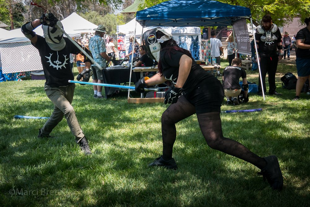 SDmakersguild's tweet image. #SanDiegoSabers dazzled us with their acrobatic command of their sabers.  They'll be here today on Father's Day.

#ncmmf #makers #makersgonnamake #makerfaire #diy #fencing