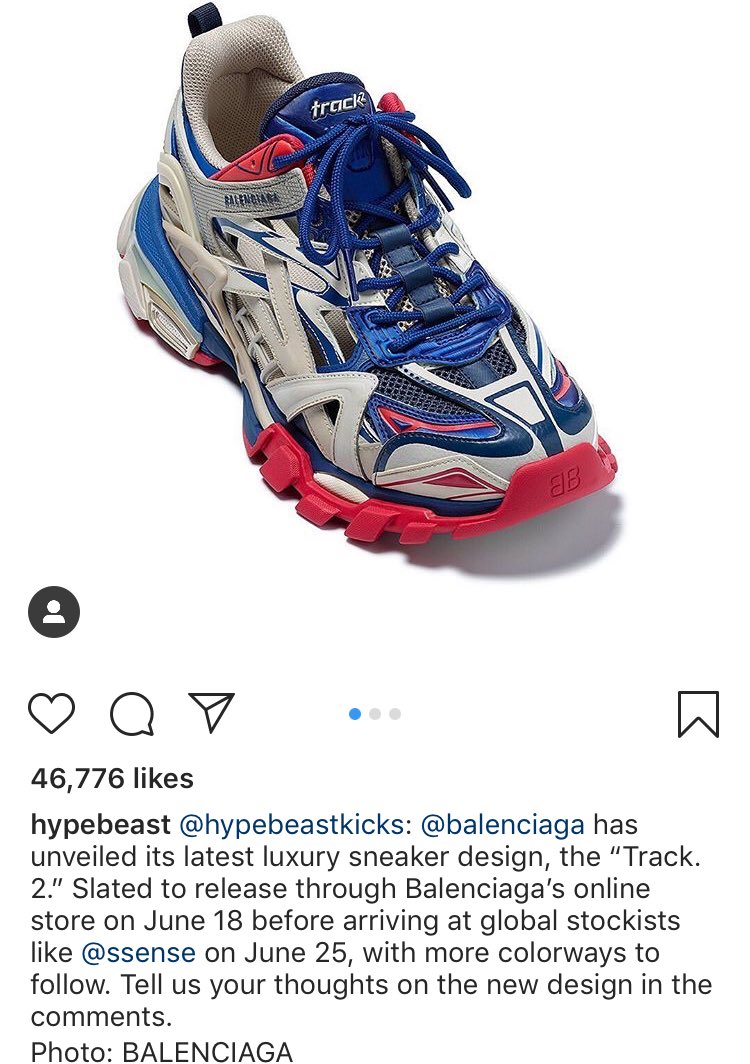 Balenciaga Track Sneakers mbán ??c quy?n t?i Selfridges