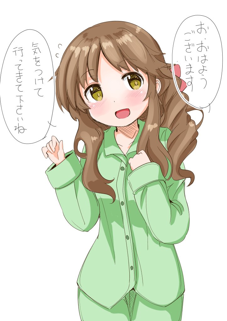 ちょっとお寝坊した藍子ちゃんにパジャマで「いってらっしゃい」されたい人生だった 