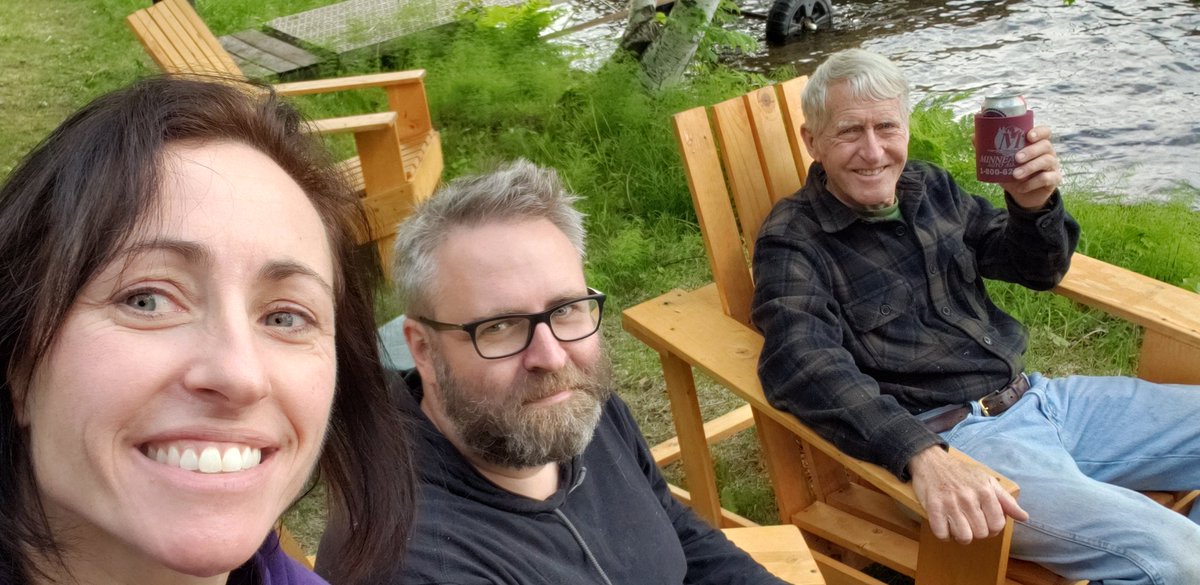 JenLief's tweet image. A happy Father's Day at the lake with my dad's other kid @carlsewall