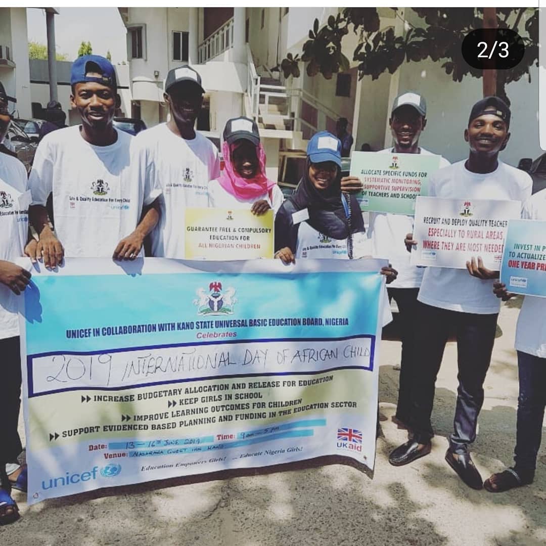 AbdoolAlhasaan's tweet photo. #Unicefkanoyouthadvocates 
#youthsAdvocateForEducation
#kanoState4KeyPrayers 
#youthday2019 https://t.co/ScEECbZJlm