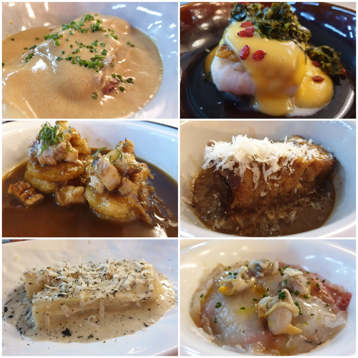 <a href="/tresporcuatro34/">Tres Por Cuatro</a> y <a href="/JoaquinMumi/">Joaquin Serrano</a> ....seis platos estupendos, ademas de la famosa tarta de queso. Juntos ó separados vaya 4 manos👏