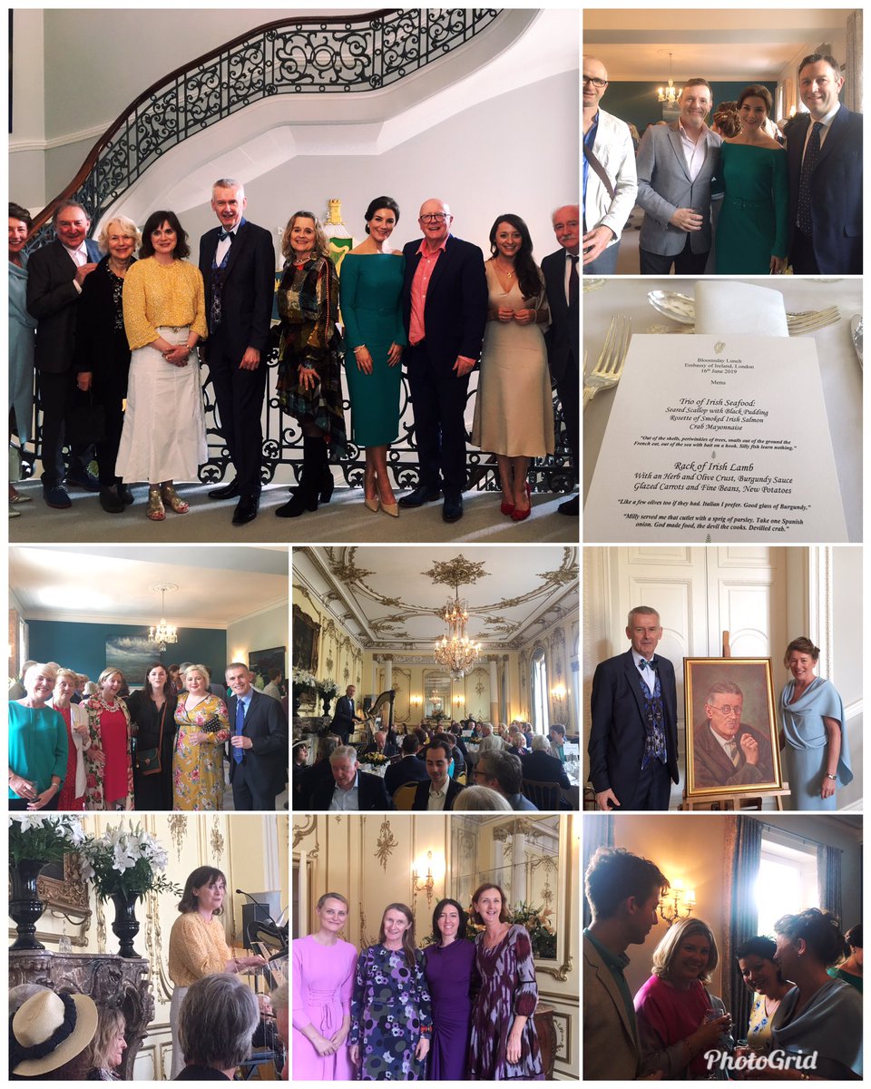 IrelandEmbGB's tweet photo. A memorable day of #Joyce (not to mention Gabriel, Bloom and Molly!) with thanks to all our guests, and especially to the wonderful performers, who joined us for #Bloomsday2019 today. 🎼✍️🎭 https://t.co/jBwF9jRaXF