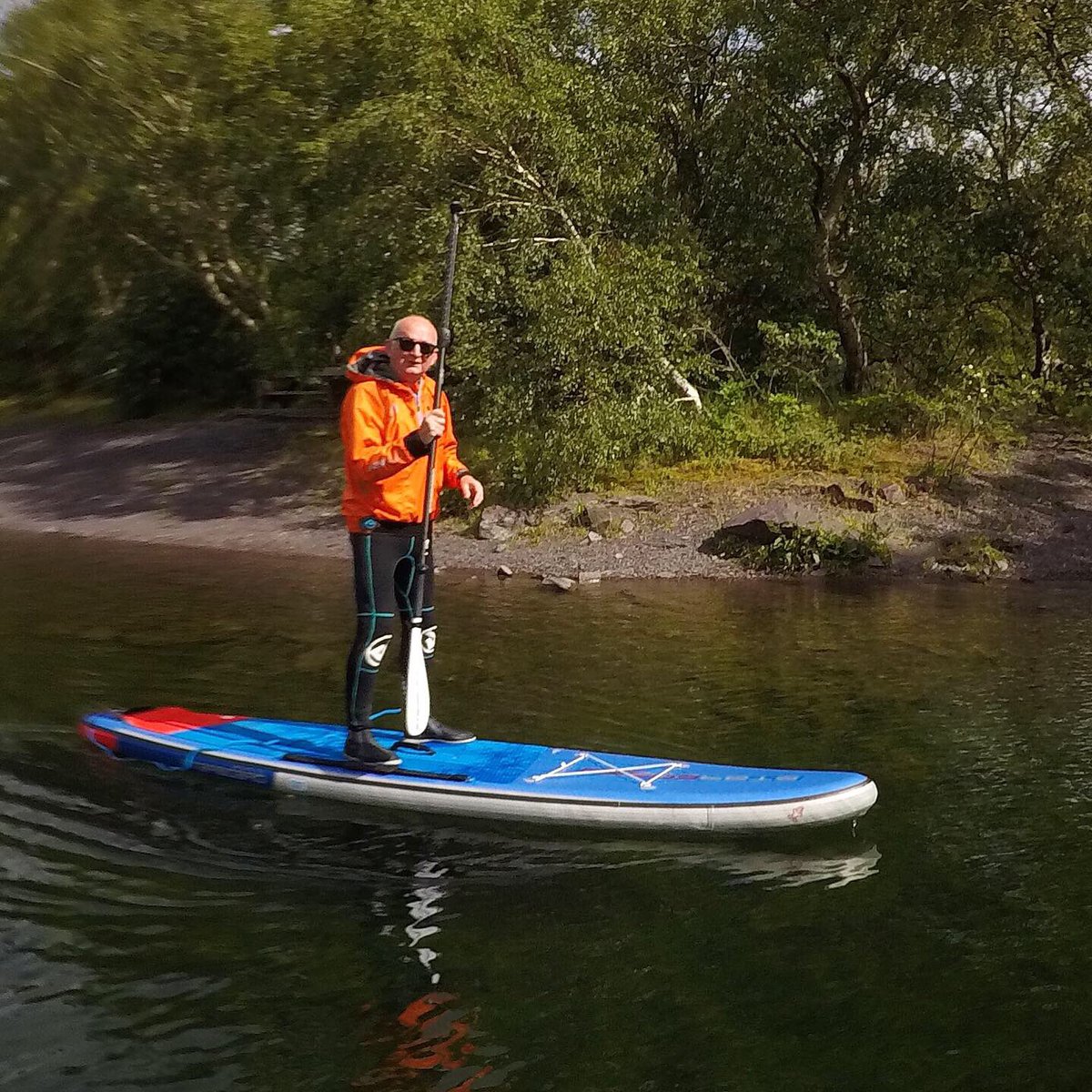 Journeywithsian's tweet photo. Mark & John joined us on the water this morning during a long weekend in Snowdonia with their wives. We had a lovely time taking in some spectacular scenery and enjoyed a panad on the water. #beginnersup #learntosup #paddleboarding #sup https://t.co/SkE8uYM1Cz