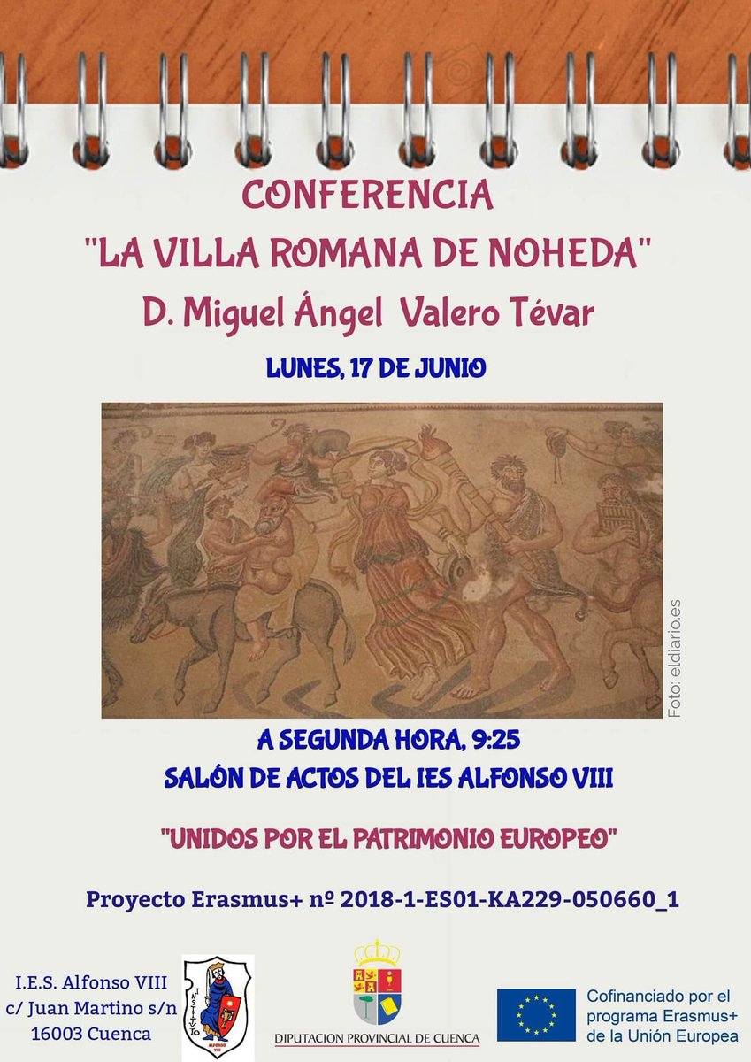 ValeroTevar's tweet photo. La divulgación de los resultados de las investigaciones realizadas en @uclm_es deben hacerse en todos los ámbitos. Mañana tendré la oportunidad de hablar de #Noheda ante l@s que representan el futuro de esta tierra. Espero saber transmitirles lo importante que es nuestro pasado https://t.co/LFwtSE5p4o