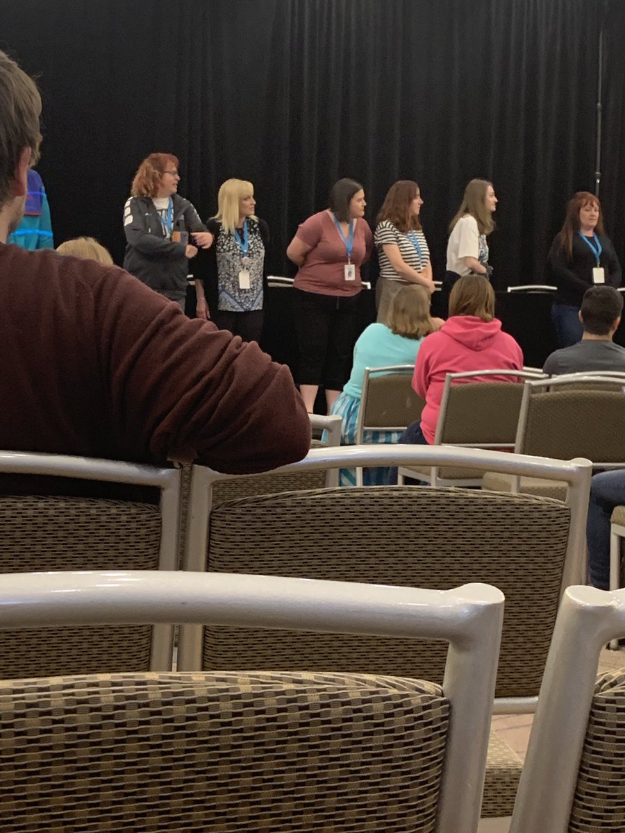 courtneynoh's tweet photo. Risked the wrath of the sad, sad volunteer to capture @megsd_23 during her #DegrassiCon trivia debut. https://t.co/0WYtRWkwOd