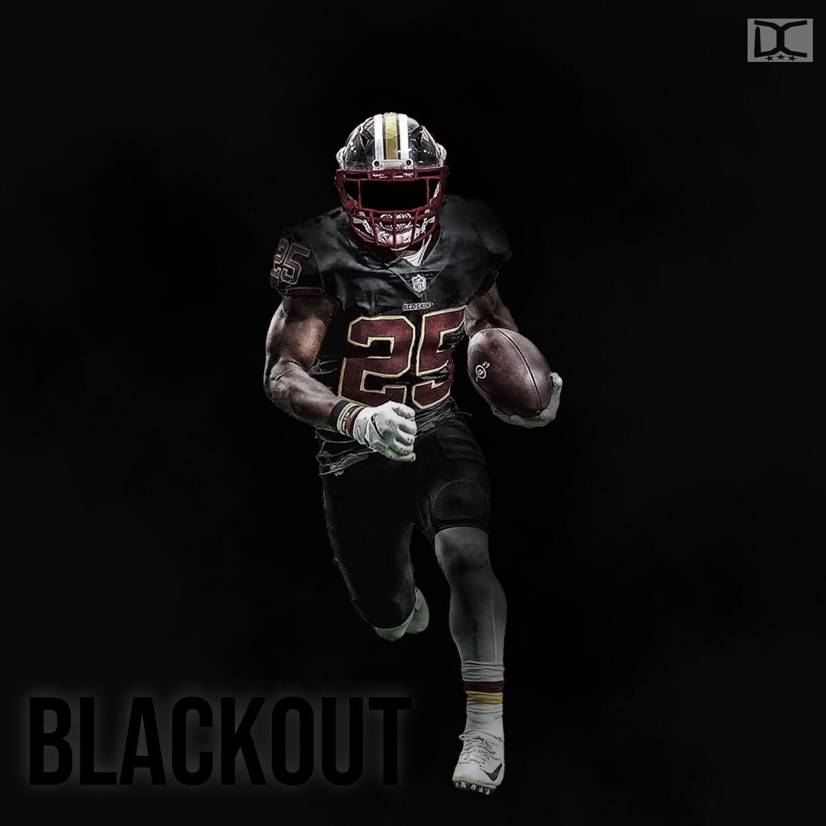 redskins blackout jersey