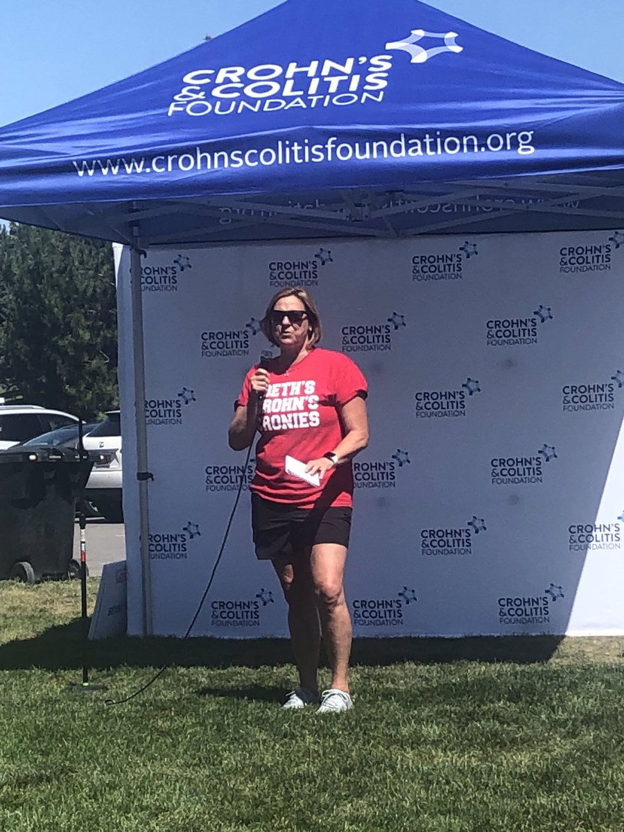 CoachLauniere's tweet photo. Thank U to everyone that walked & donated in support of me to raise money for the #crohnscolitisfn. I raised $3500 & #TakeSteps Utah $50,000. Thank U to my @UtahVolleyball Team that supported me too. Everyone was excited to have the #Utes in the house... well, park! https://t.co/dkH7mhvlW1
