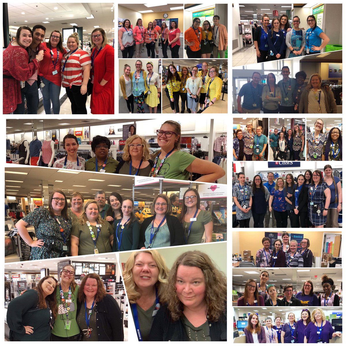meansarajean's tweet photo. We are celebrating pride all month long at store 730! We just finished up a fun rainbow week! π #lifeatkohls #prideatkohls #standoutsweepstakes https://t.co/YEGWxk4F1e
