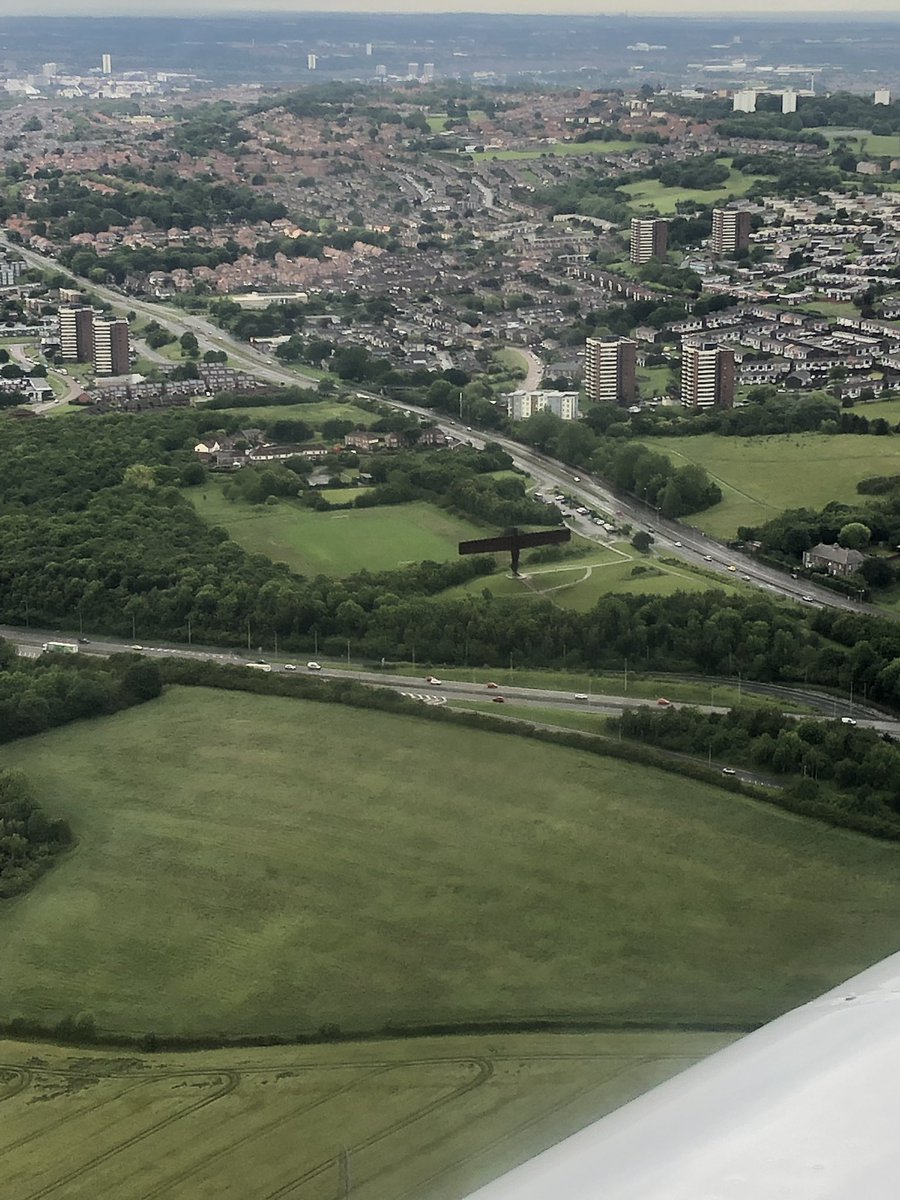 katycremeegg's tweet photo. Some amazing views over the North East earlier today with @Blueyonderair 
#durham #newcastle #gateshead #stjamespark #rivertyne #riverwear #angelofthenorth #northeast #blueyonderairtours https://t.co/Fuhzr87zxV