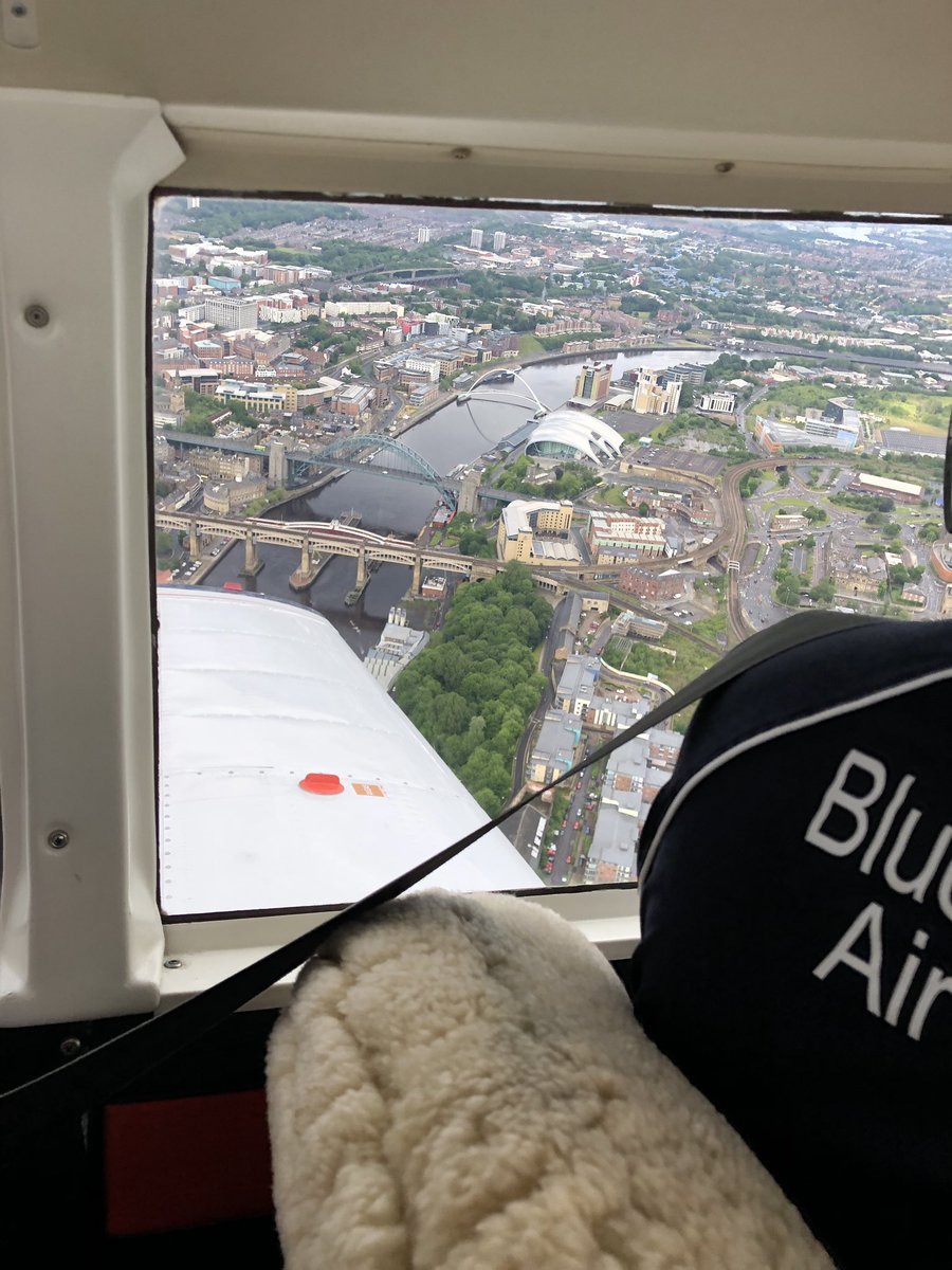 katycremeegg's tweet photo. Some amazing views over the North East earlier today with @Blueyonderair 
#durham #newcastle #gateshead #stjamespark #rivertyne #riverwear #angelofthenorth #northeast #blueyonderairtours https://t.co/Fuhzr87zxV