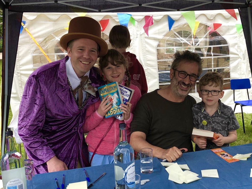 Thank you for signing our books yesterday <a href="/STAHSPrep/">STAHS PREP</a> #STAHSBookFest <a href="/Baddiel/">David Baddiel</a>. The children were so excited!