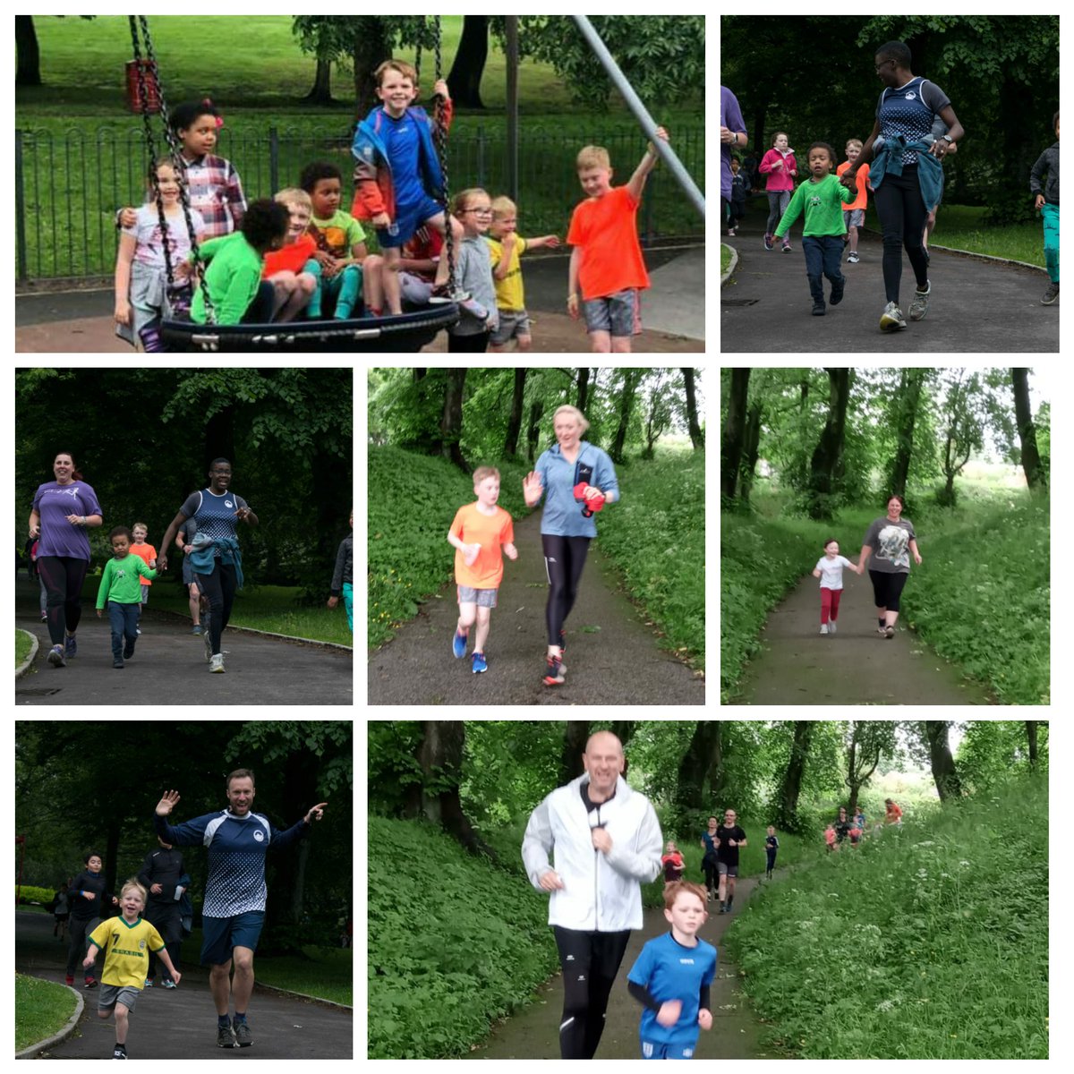 RunNorthBolton's tweet photo. Our first NBR meet up at @queensparkjnrpr was a huge success! 

These little one did us all proud &amp; it was so good to see so many happy faces as they crossed the line!

Our #running #community just got bigger.....and younger! https://t.co/Cx4yKXbyUk