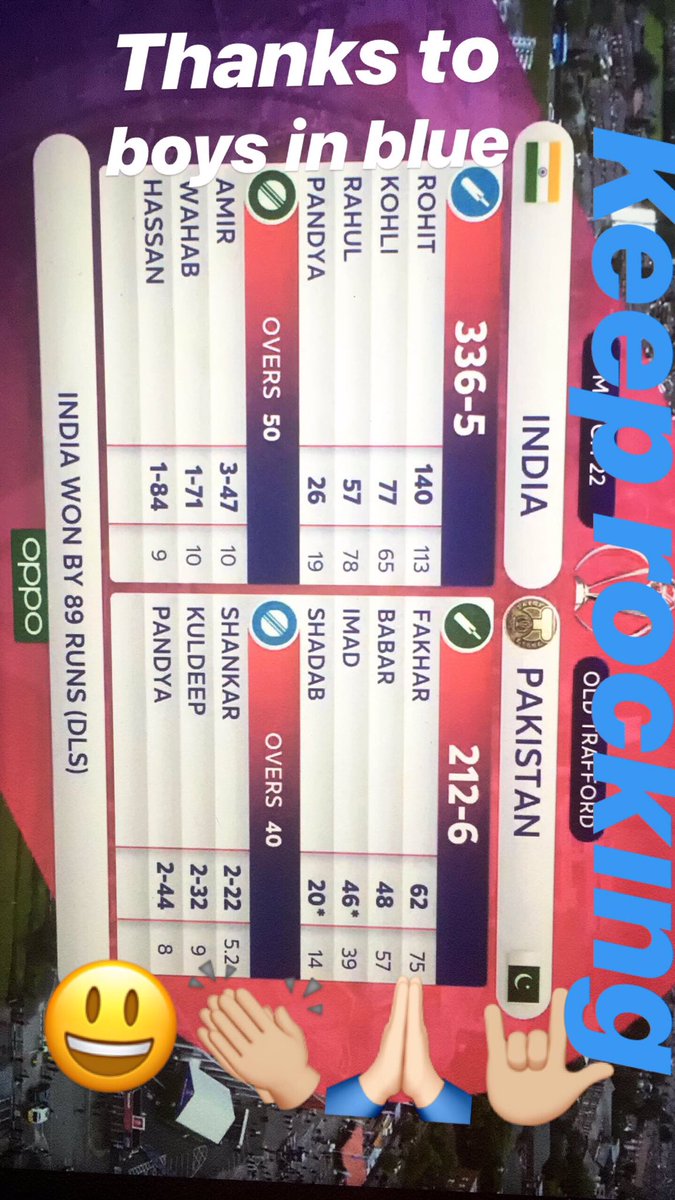 Whatta match that was!!! 👏🏼#IndiaVsPakistan