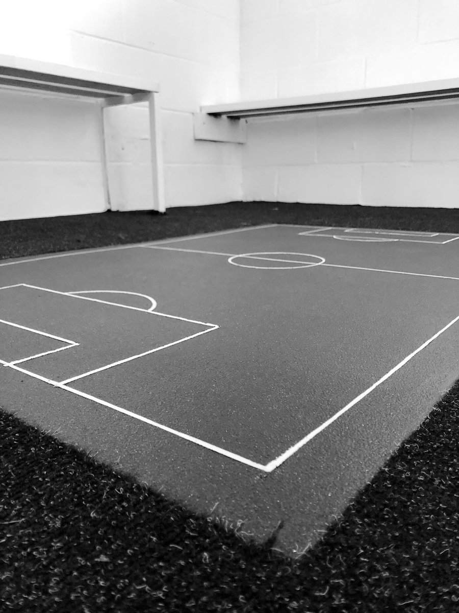 NewmarketTownFC's tweet photo. 3rd changing room nearly done with new tactics board being installed on the floor✅⚽️ https://t.co/00L8FhgItt