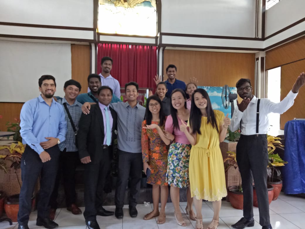 CDE volunteers cherishing the sabbath blessing at the the taglalog church @ silang,Philippines