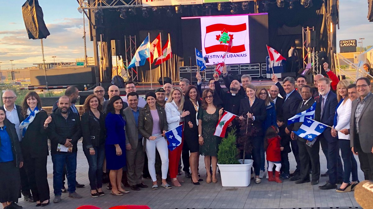 IaconoMP's tweet photo. Au Festival Libanais de Laval, une belle expression de multiculturalisme. The shows, the food, the ambiance and a beautiful demonstration of how well intertwined the Lebanese &amp; Canadian cultures are. https://t.co/v07779uycV