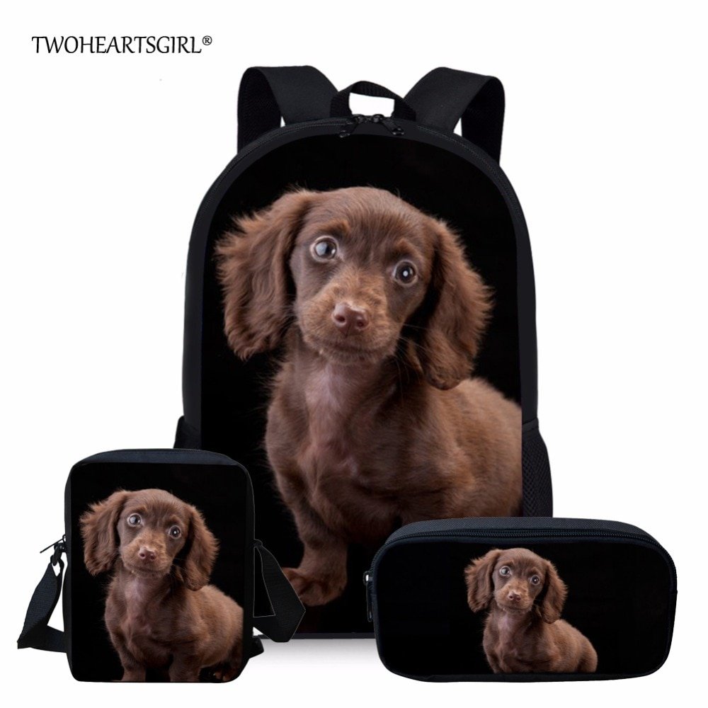 Twoheartsgirl 3PCS Girls School Backpack Set Cute Dachshund Dog Print Bagpack for Kids Preppy Primary Children Bookbags Mochila chasebuyit.com/twoheartsgirl-…
#fashion|#tech|#sport|#lifestyle
