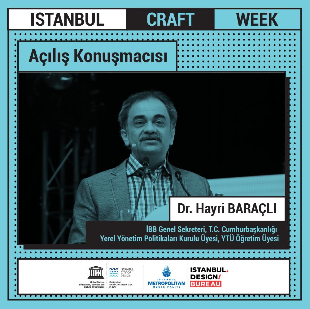 Dr. Hayri Baraclı will be on the stage for the openning session at the İstanbul Craft Week. For details: istanbul.design/craftweek

Dr. Hayri Baraçlı İstanbul Craft Week'de açılış oturumunda yer alacak. Detaylar için: istanbul.design/craftweek

#istanbulcraftweek