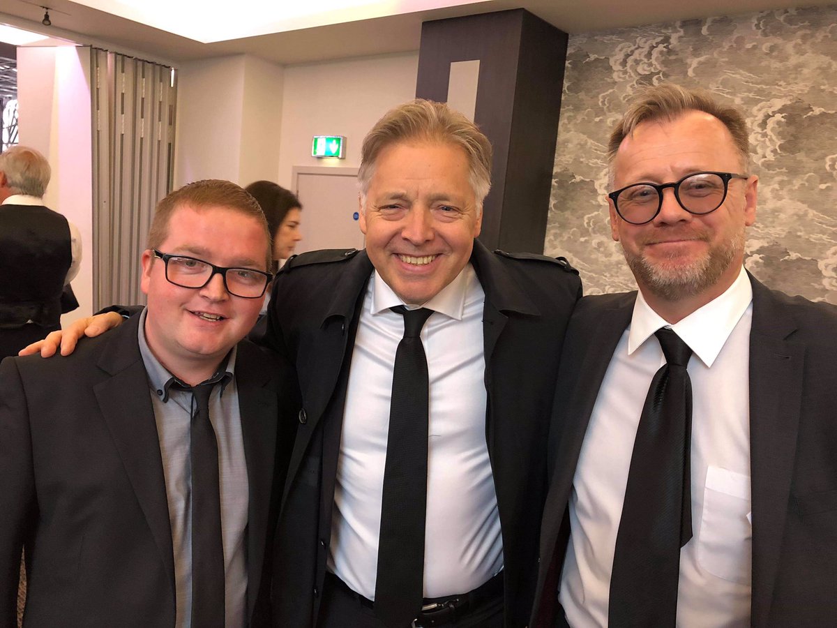 Radio_Ron's tweet photo. A sad day, as we paid our respects &amp; the celebrated the life of  @johnmyersteam A loving family man &amp; radio guru who’s affection was felt by so many over the years.  Thank you @GoffyMedia &amp; @GaryAPhilipson for their company.  Thank you also to @markgoodier  for his time #RIPTeam https://t.co/8UUYQrv8Kd