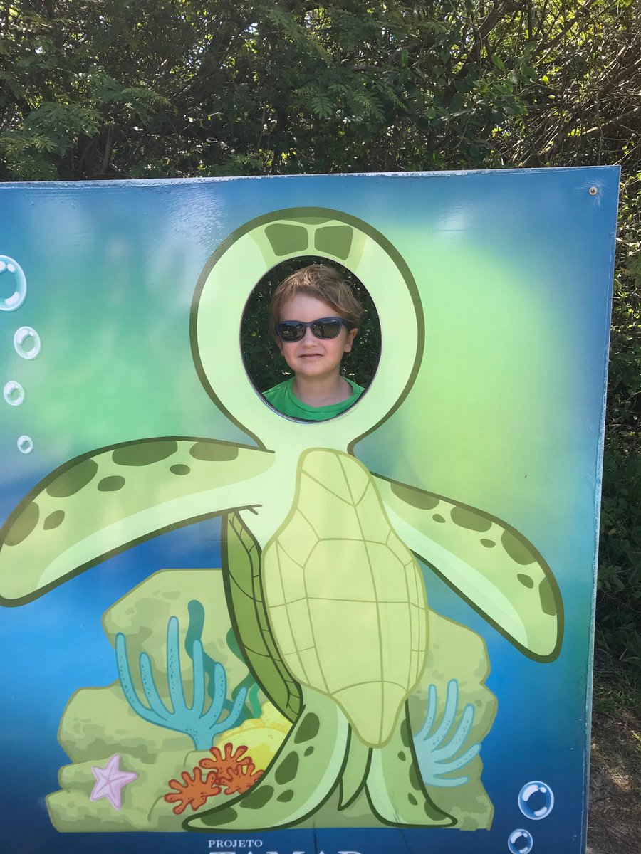 My 4 and 6 year old children enjoying the day visiting #projetotamar here in Brazil. They love going there and seeing these amazing species. #SeaTurtleDay 💙
I want to do all I can to preserve them and the #oceans where they live. 
#StopPlasticPollution