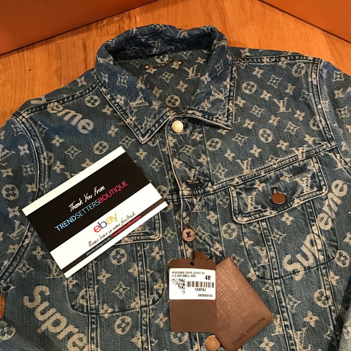 louis vuitton x supreme jean jacket