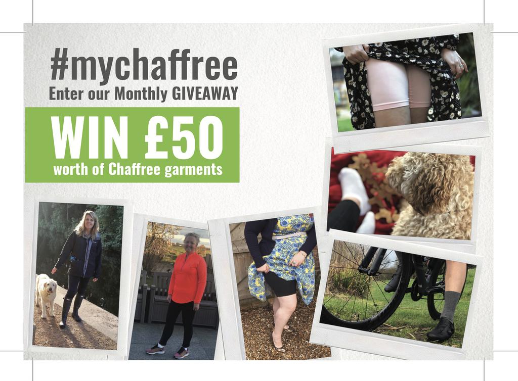 Chaffree's tweet image. Share your photos wearing Chaffree on Instagram using #MyChaffree and be sure to follow, to win our monthly giveaway of £50 worth of products &amp;gt; buff.ly/2QXpKR8