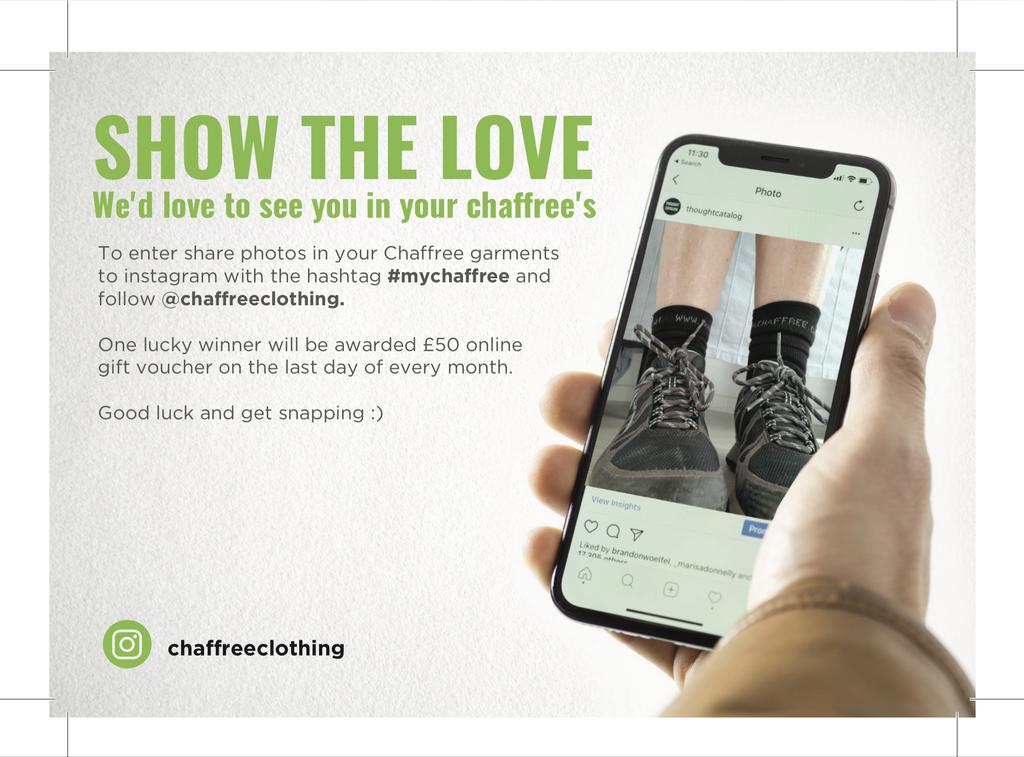 Chaffree's tweet image. Share your photos wearing Chaffree on Instagram using #MyChaffree and be sure to follow, to win our monthly giveaway of £50 worth of products &amp;gt; buff.ly/2QXpKR8