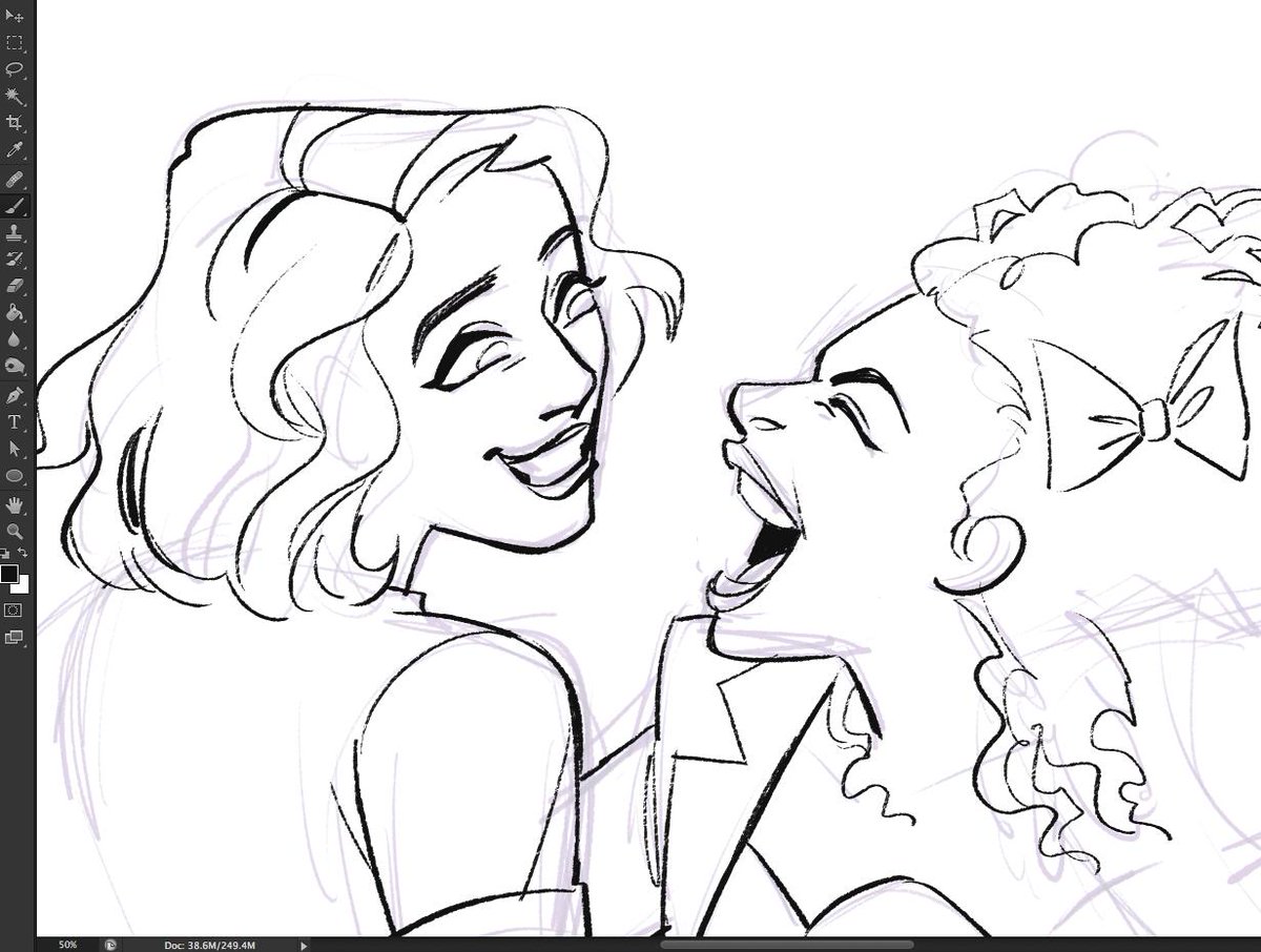 sometimes my favorite part of drawing is lineart but rn i wanna jump right to figuring out the gorgeous color palette of san junipero 