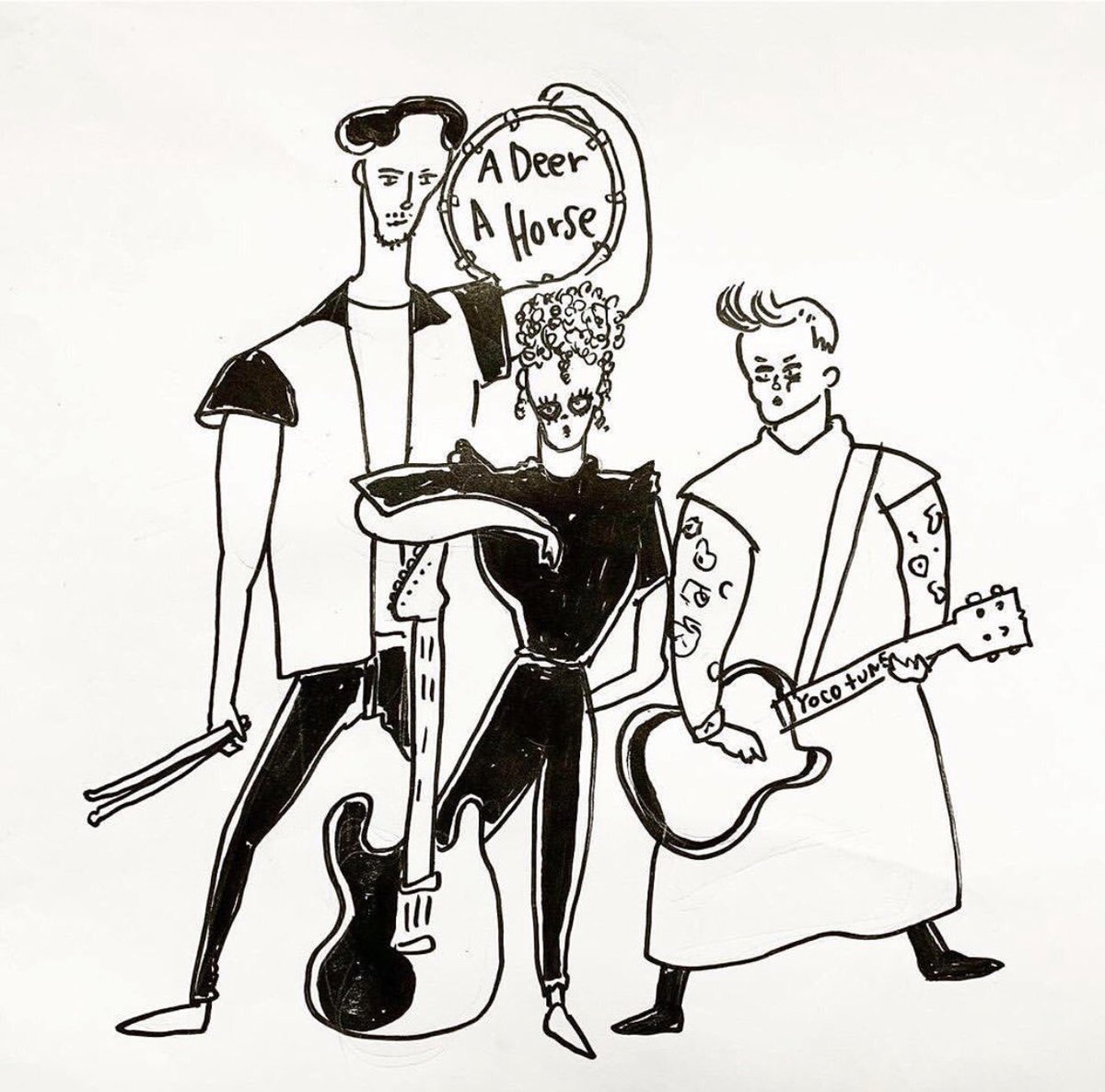 <a href="/ADeerAHorse/">A Deer A Horse</a> will be at The Crown in Baltimore Tonight 7:00pm! With <a href="/DEZORAH_TX/">DEZORAH</a>, <a href="/pinkwenchband/">Pinkwench</a> &amp; Overcalc Artwork by Yocotune Illustrations